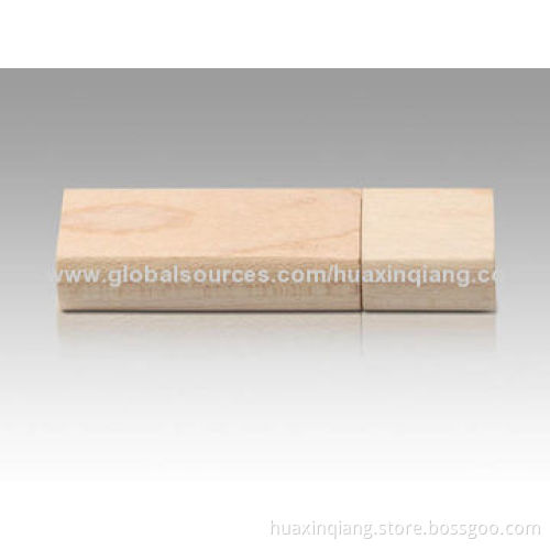 USB Drive with Wood Material, 128MB-64GB Capacity Range, Customized Colors, Logo Designs, USB2.0/3.0